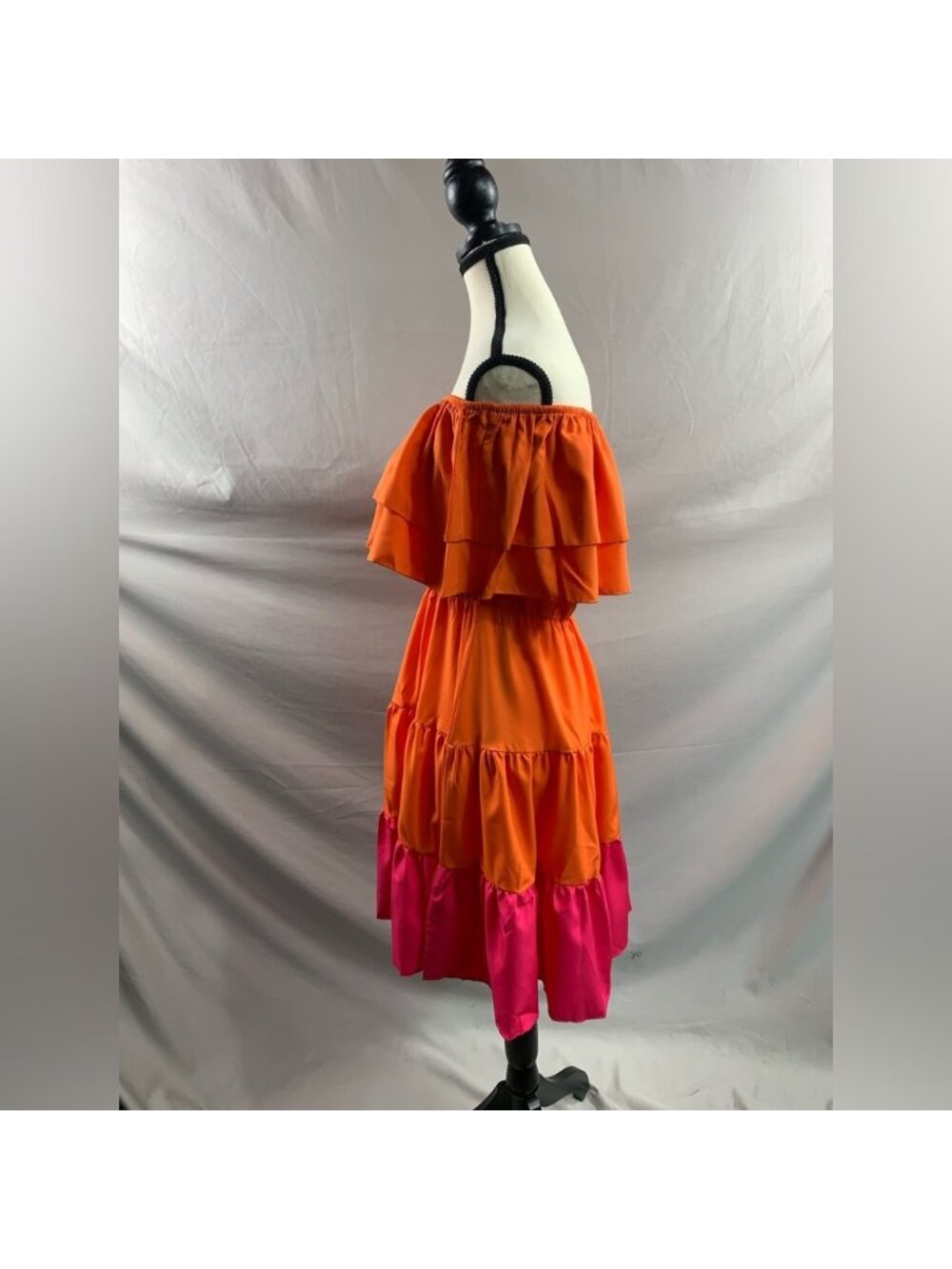 Off Shoulder Ruffle Dress - Picture 9 of 10